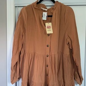 Burnt Orange Tunic Dress